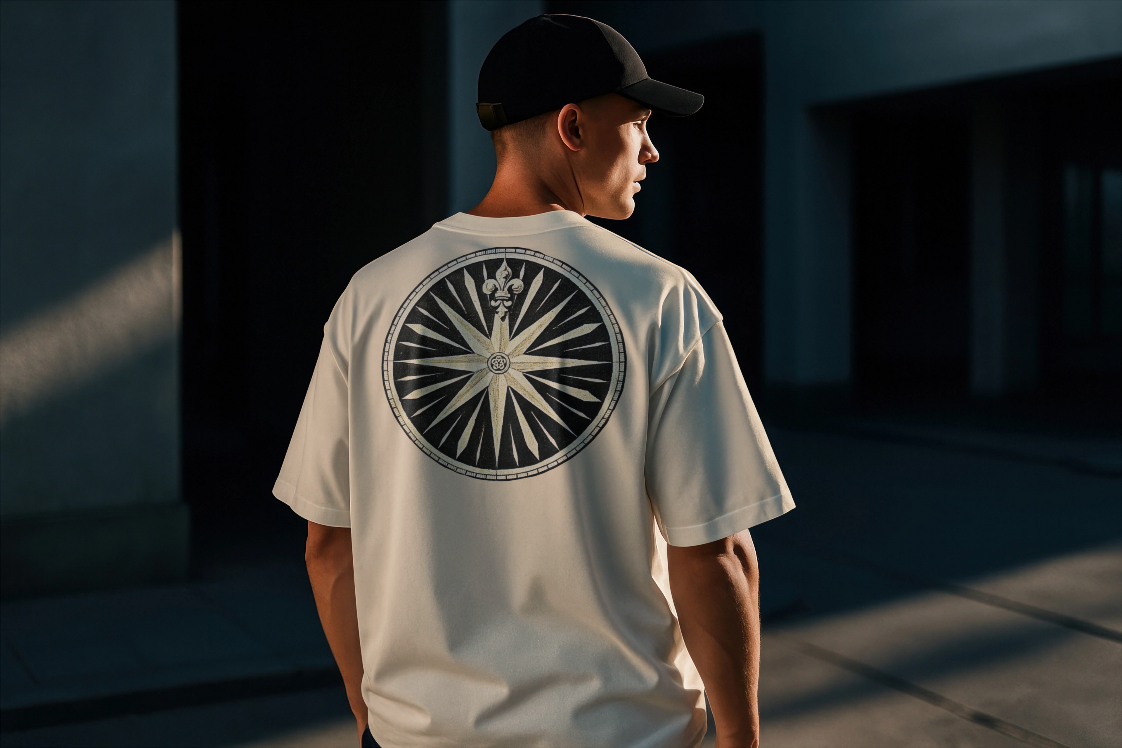 Bamboo Cotton Tshirt with Embroided Chakra